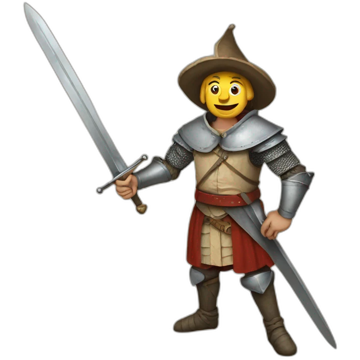 medieval sword-swallower emoji