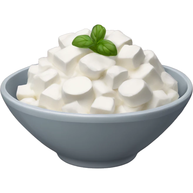 cottage cheese in a bowl emoji
