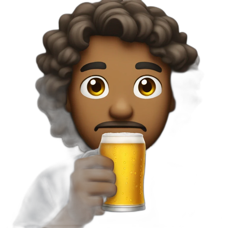 😤 Holding a beer emoji