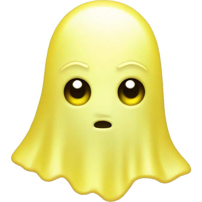 Ghost yellow emoji