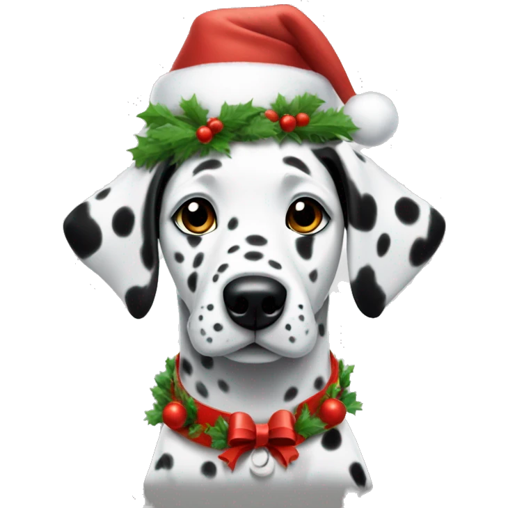 Dalmatian Christmas vibe  emoji