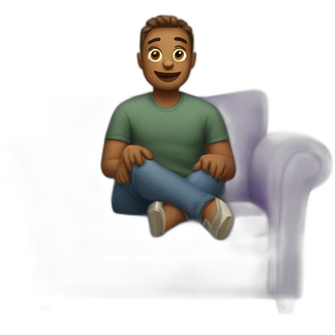Sitting on couch emoji
