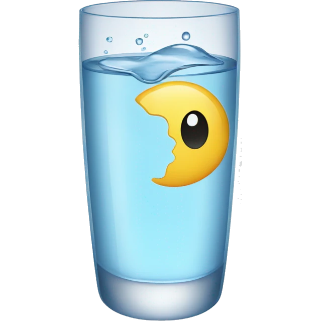 Glass of water emoji