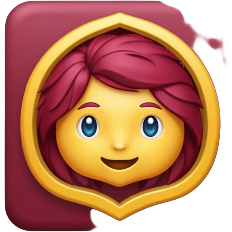 lazo de color burdeos emoji