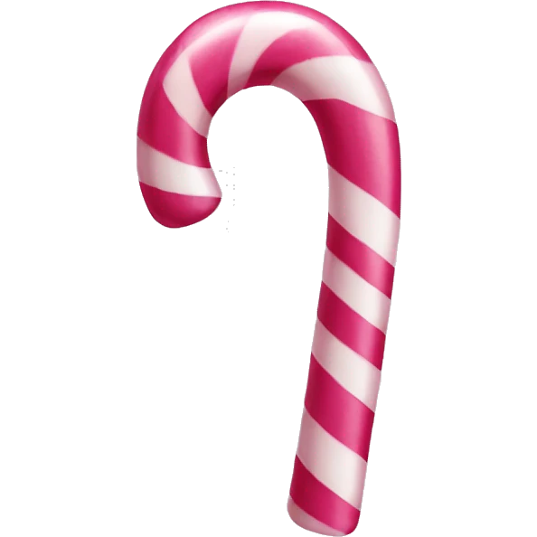 Pink candy cane emoji