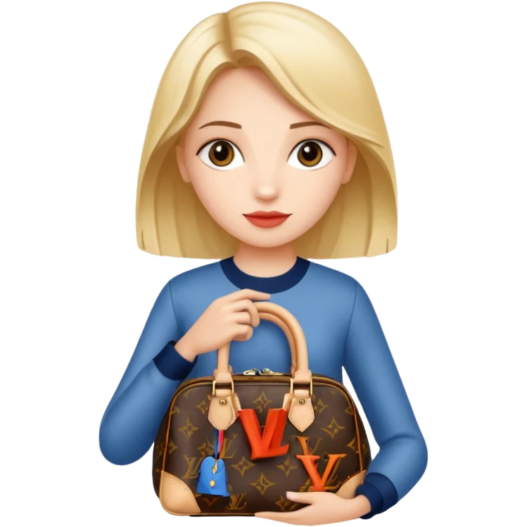 girl with louis vuitton bag  emoji