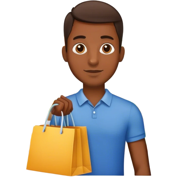 Shopping man emoji