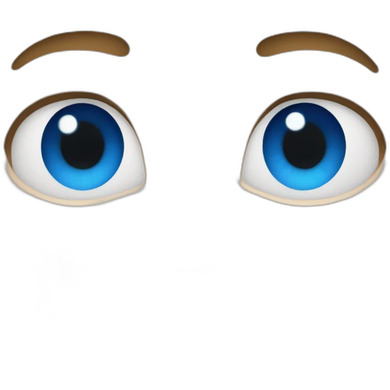 Blue-eyes emoji