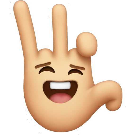 Heart and middle finger  emoji