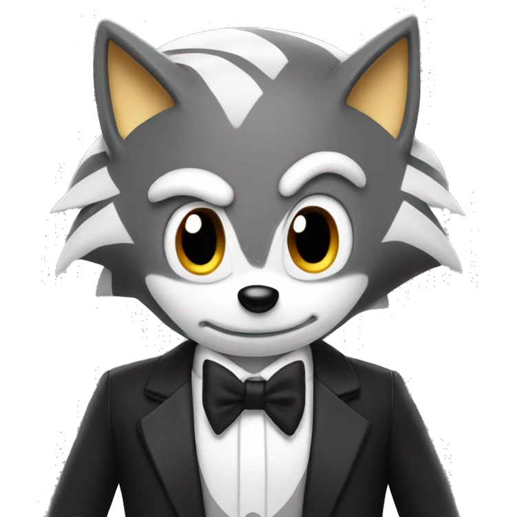 Sonic wearing tuxedo  emoji