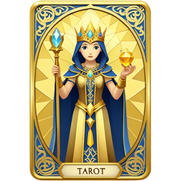 fantasy magic tarot card low poly emoji