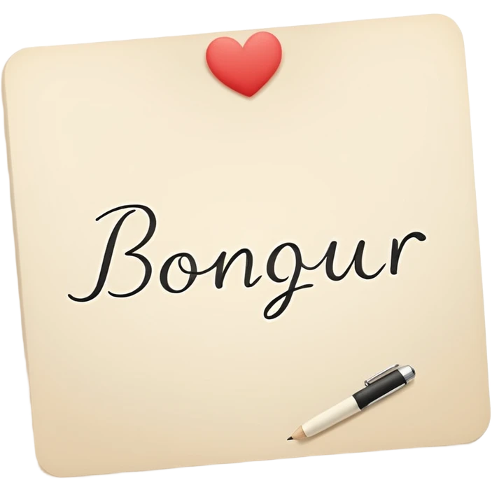Bonjour emoji