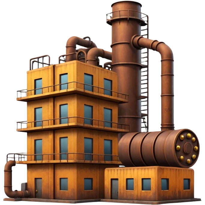 ultra realistic factory "flex" emoji