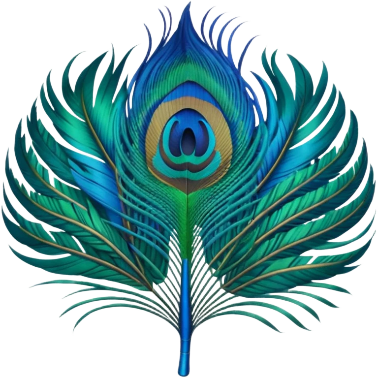 Peacock feather emoji
