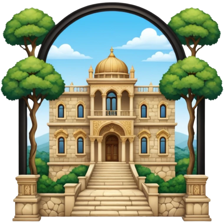 mediterranean palace in the woods emoji