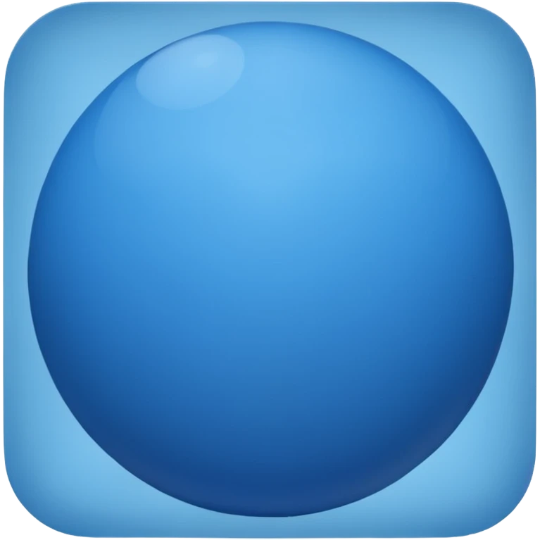 Minimalistic blue globe  emoji
