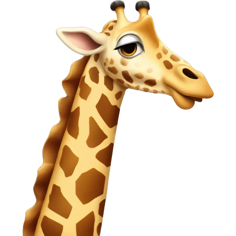 giraffe slippery emoji