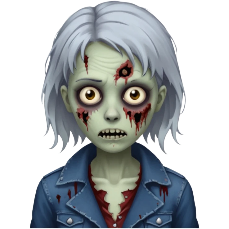 parisian zombie french girl emoji
