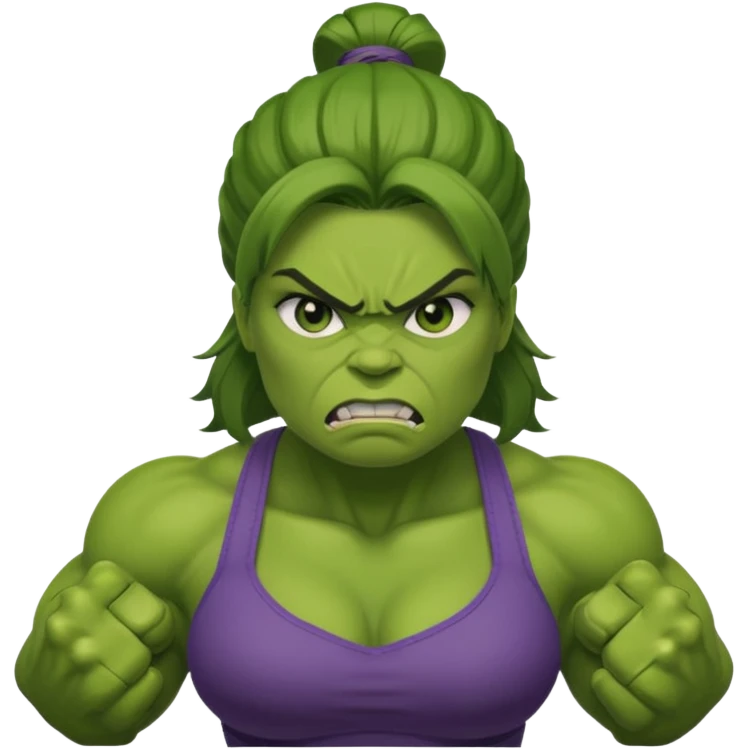 female hulk for marvel movies face only emoji
