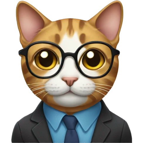 cat with glasses emoji