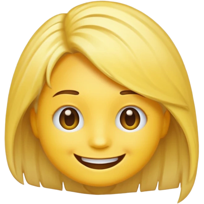 A circle happy emoji with hair dye foils emoji