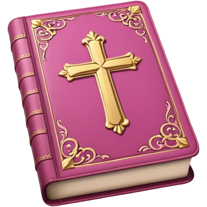 Pink bible emoji
