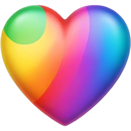 Heart emoji Pride rainbow emoji