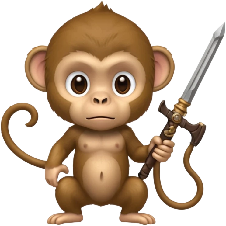 monkey with a weapon emoji