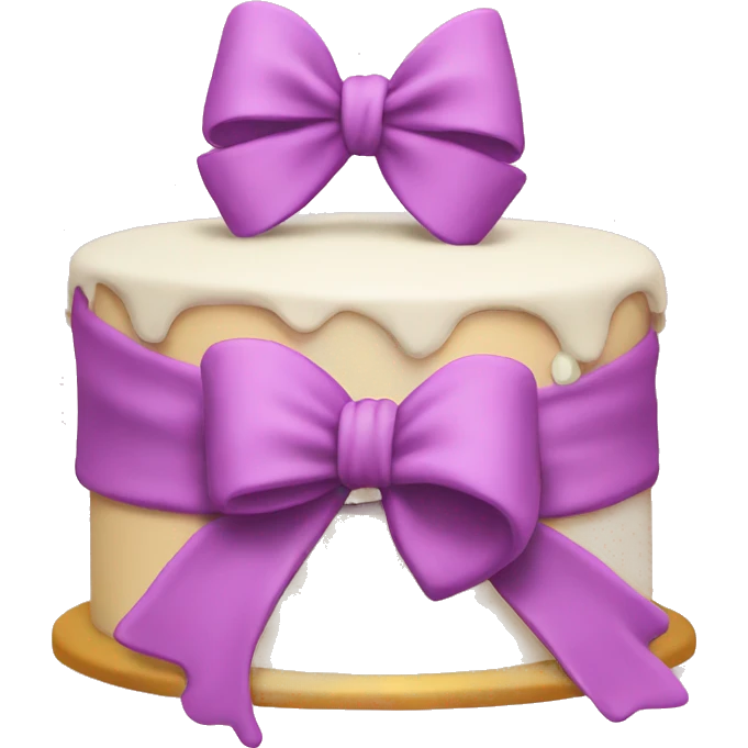 Bow on cake  emoji
