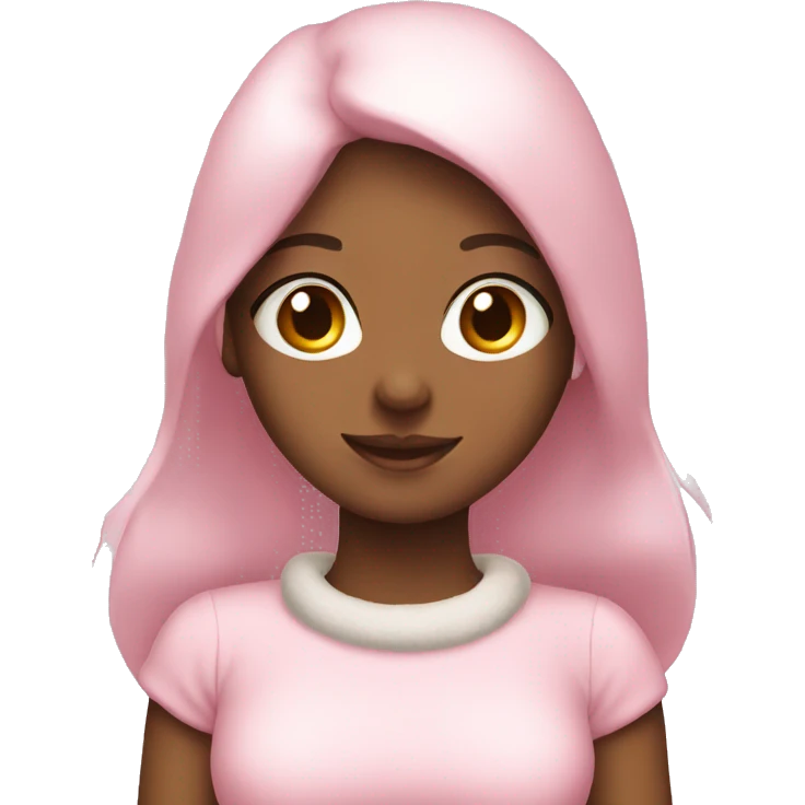 Cute light pink Christmas  emoji