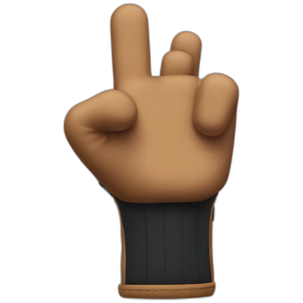 super mario glove finger pointing emoji