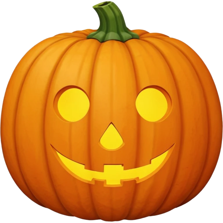 pumpkin that is not a jack o lattern emoji