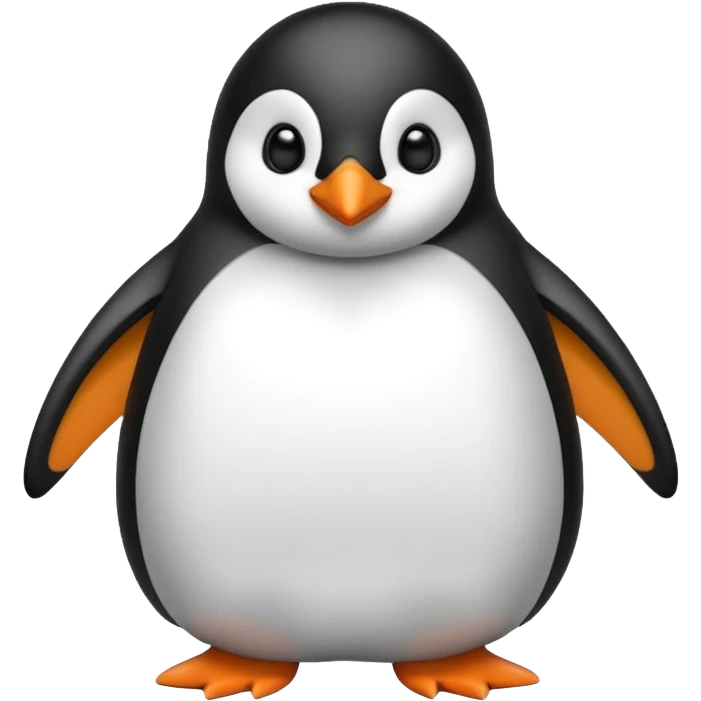 Winter penguin emoji