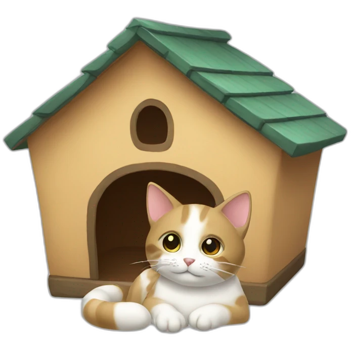 cat-houseを emoji