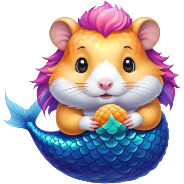 mermaid hamster emoji