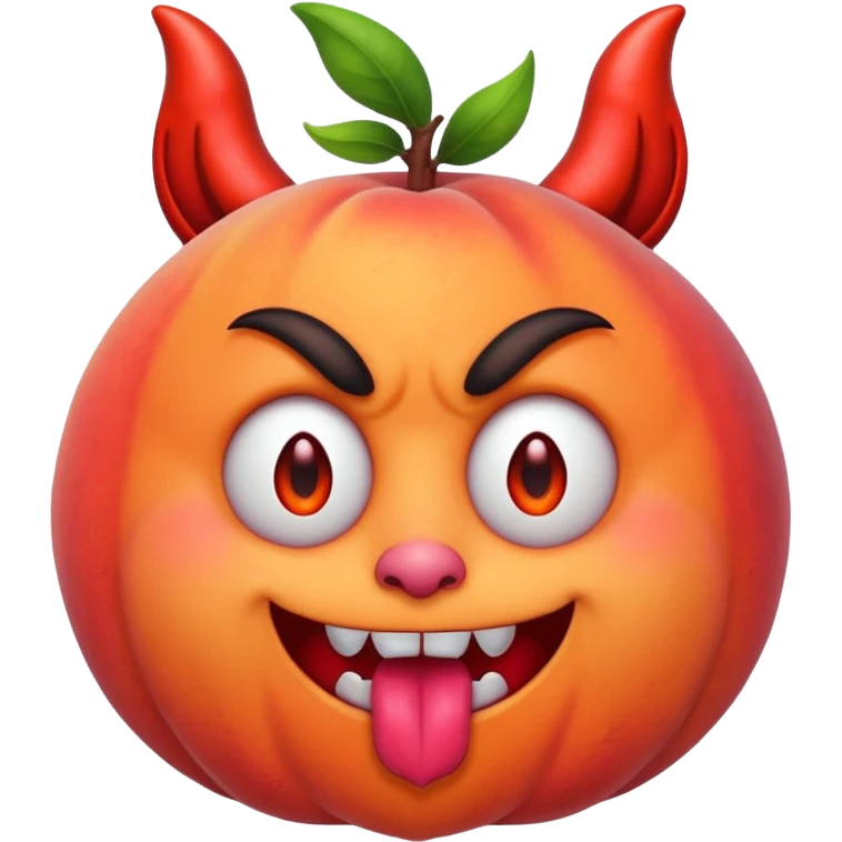 🍑+😈 emoji