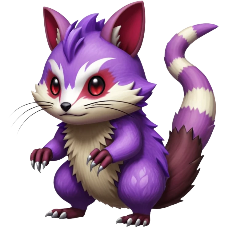 Badass Wisteria Demonic Furret-Machine-Pokémon emoji