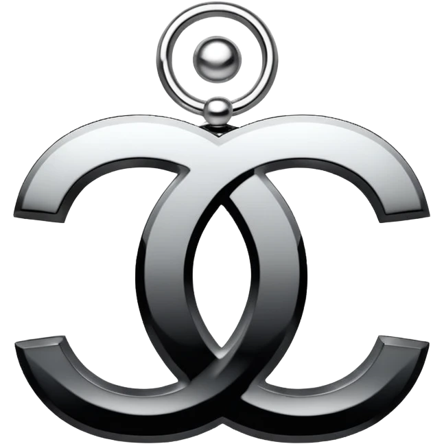 White Chanel symbol emoji