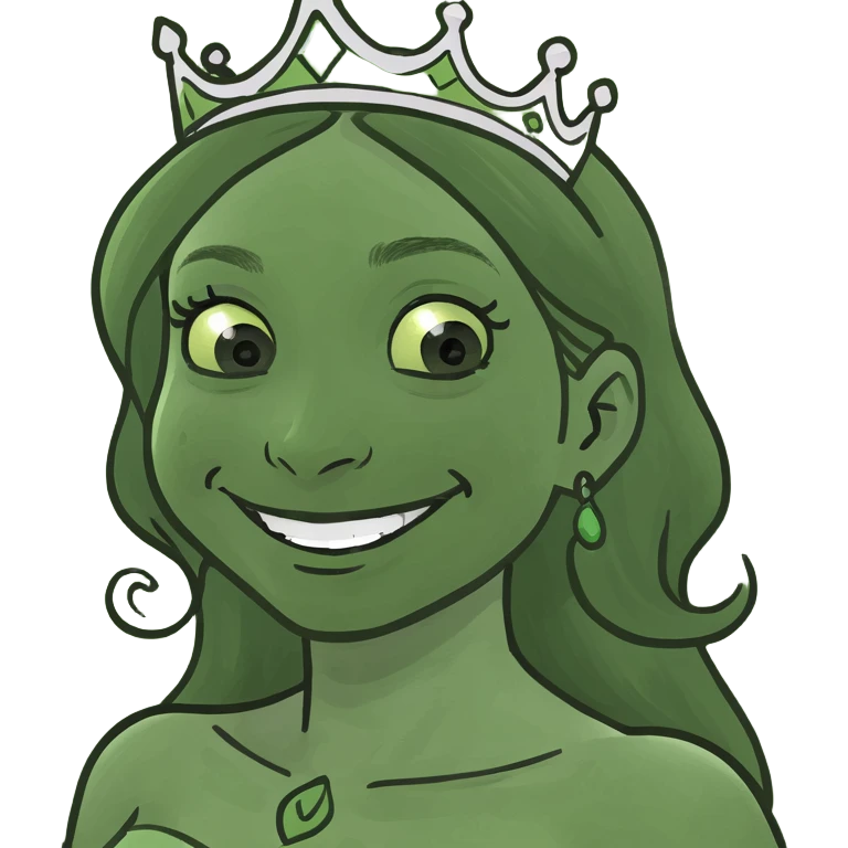 Smiling princess emoji emoji
