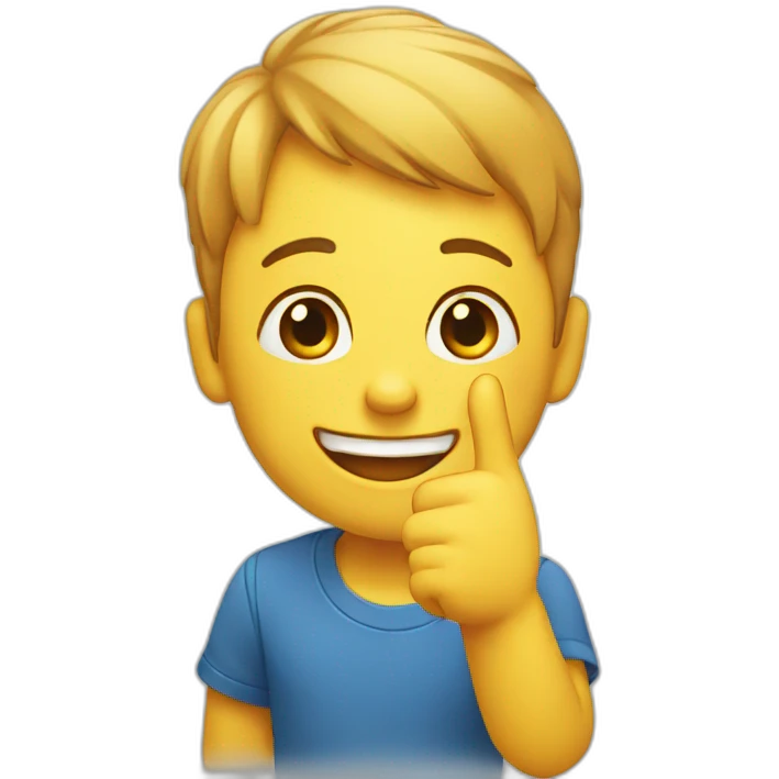 a happy face as emoji, raising an ok with a hand emoji