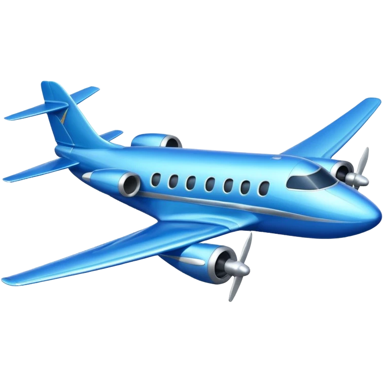 plane blue emoji