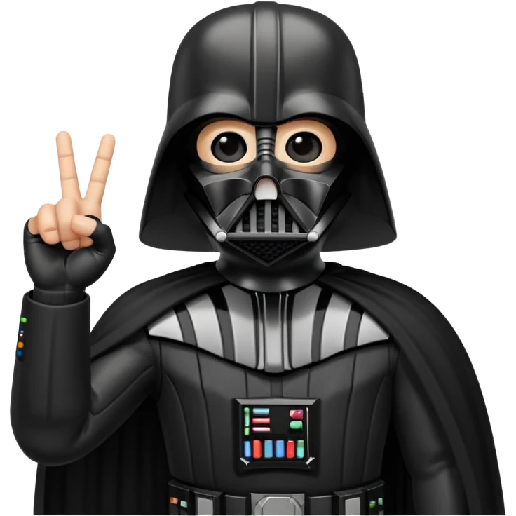 Darth Vader middle finger emoji