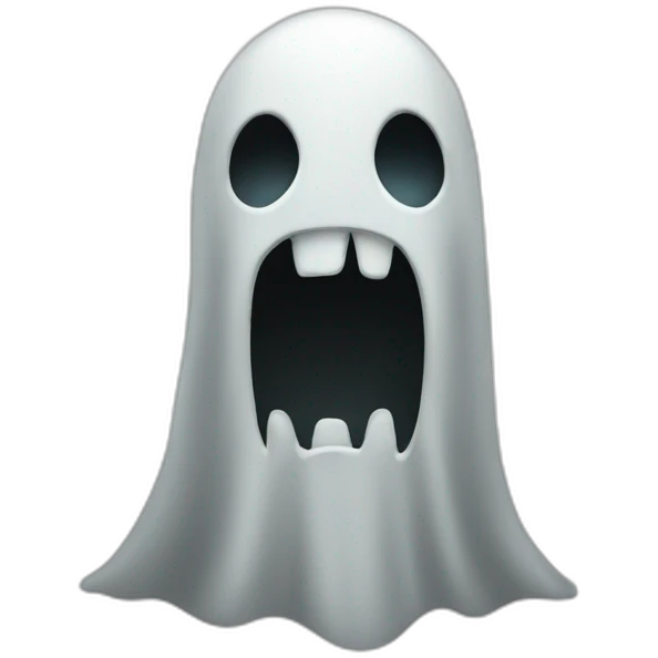 A evil ghost emoji