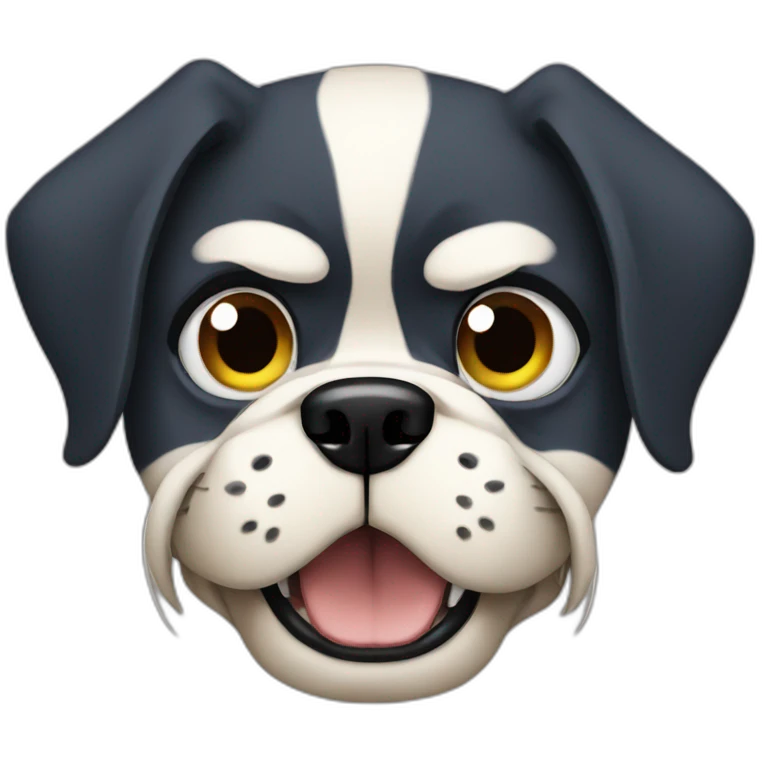 Angry dog emoji