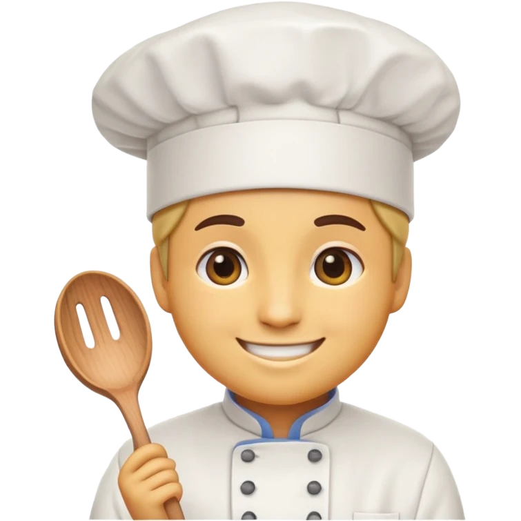 create an I see you emoji wearing a chef hat emoji