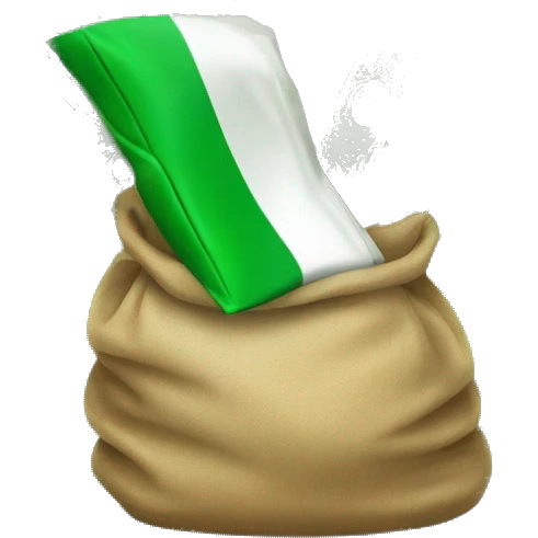 bag of money with Irish flag emoji