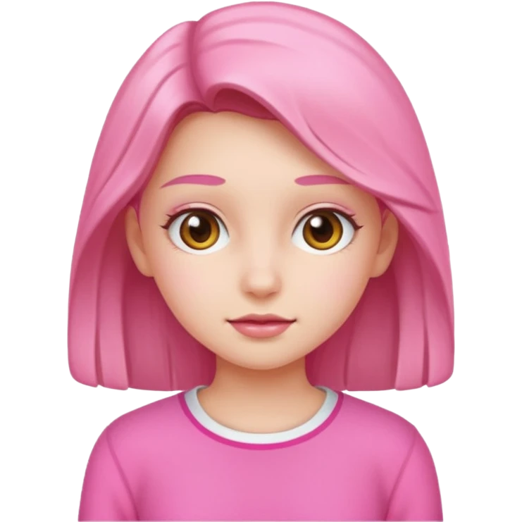 Pink girly emoji