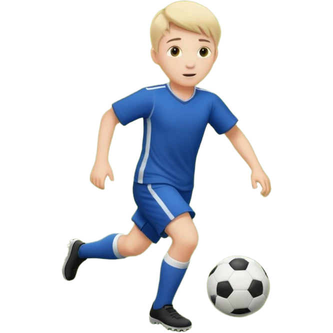  мальчик играет в футбол и эта картинка должна быть обведена в кружок  emoji