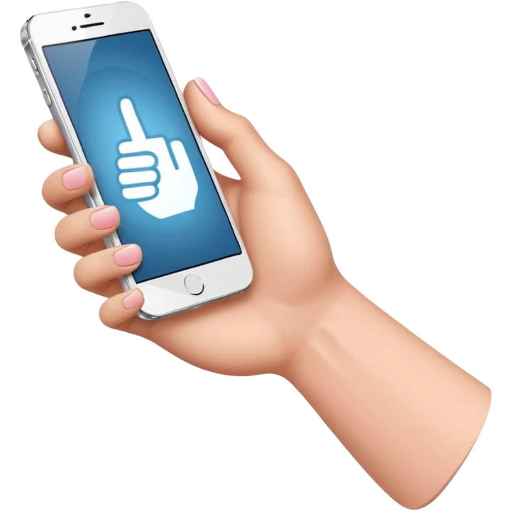 This emoji:🤙 but the lowest tumb is cut emoji