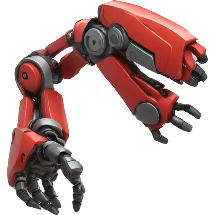 Red robo arm emoji